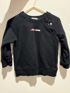 mikiHOUSE 黒 トレーナーとズボン　セットアップのサムネイル