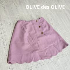 OLIVE des OLIVE スカラップ ミニスカート ピンクのサムネイル