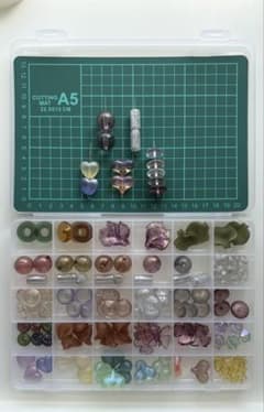 ハンドメイド ビーズ素材 アソートセット 大容量 染め資材 - 4