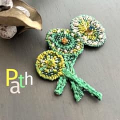⑦40 ミナペルホネン ブローチアクセサリー ハンドメイド - メルカリ