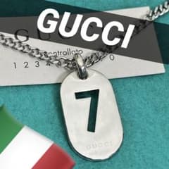 美品　GUCCI No.7 プレートペンダント 美品 GUCCI No.7 プレートペンダント - メルカリ