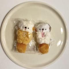 【ひよぴ様専用】にこやまポッケ　ぷかぷかラッコのぬいぐるみ　ピンク、黄色　ガチャのサムネイル