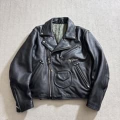00s DIESEL ディーゼル ダブルライダース レザージャケット M 刺繍