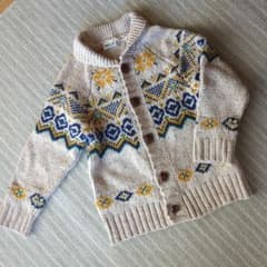 キッズ☆ニットカーディガン☆110センチ☆男の子のサムネイル