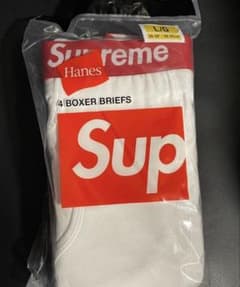Supreme Hanes ボクサーパンツ ホワイト Lサイズのサムネイル
