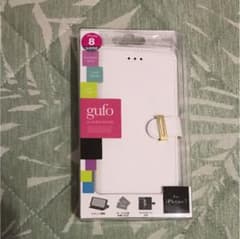 iPhone7、8対応 手帳型ケース gufo 白のサムネイル