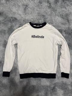 BELINDA ロゴ スウェット ホワイト Sのサムネイル