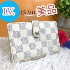 美品 ルイヴィトン ダミエ アズール ヴィエノワ ポルトフォイユ 新型 折り財布 美品 ルイヴィトン ダミエ アズール ポルトフォイユ ヴィエノワ 新型