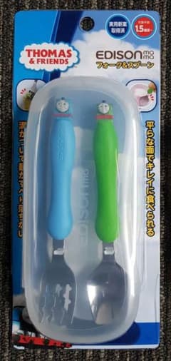 【新品未使用】EDISON フォーク&スプーン きかんしゃトーマスのサムネイル