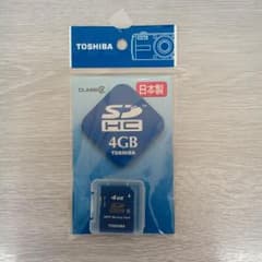 新品未使用未開封　東芝SDカード ４GB　美品のサムネイル