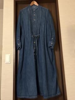 ぽあろん様専用45R プチデニムのタックシャツドレス（加工）サイズ2