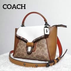 ほぼ新品✨COACH クーリエ キャリーオール23 カラーブロック 