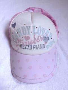 MEZZO PIANO メッシュキャップ ハート柄 ピンクのサムネイル