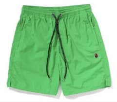 【美品】A BATHING APE ビーチショーツ Lサイズ グリーン 美品】A BATHING APE ビーチショーツ Lサイズ グリーン - メルカリ