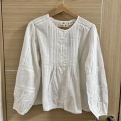 【新品タグ付】リーバイス レース ピンタック ブラウス ホワイト JAPAN Lのサムネイル