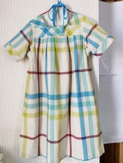 150A 極美品BURBERRY チェック柄 半袖ワンピース 綿100% - メルカリ