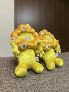 【早い者勝ち】大阪万博　黄金のミャクミャクぬいぐるみキーホルダー　おすわり　2匹 早い者勝ち】大阪万博 黄金のミャクミャクぬいぐるみキーホルダー