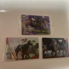 競馬コレクションカード ラヴズオンリーユー、トウカイテイオー、 メイショウハリオのサムネイル
