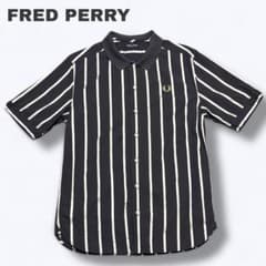 FRED PERRY メンズ コントラスト ストライプ シャツ Mのサムネイル