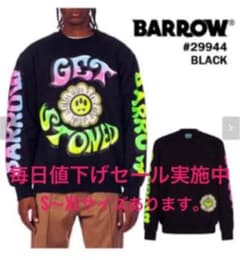 BARROW　メンズ　トレーナー　BLACK　品番29944のサムネイル