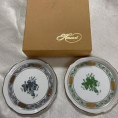【新品】HERENDヘレンド アポニーグリーン　豆皿　2枚セット　食器 新品】HERENDヘレンド アポニーグリーン 豆皿 2枚セット 食器 - メルカリ