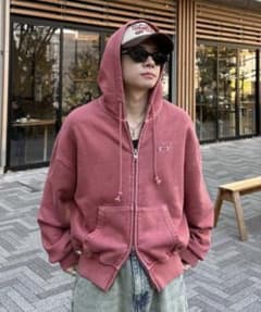 ゆ*様 ADAMASTE ジップパーカー　フーディー　赤のサムネイル