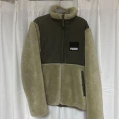 PUMA フリースジャケット オリーブ・ベージュのサムネイル