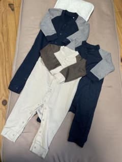 ロンパース 70-80cm 3色セットのサムネイル