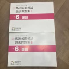 馬渕公開模試 国語過去問題集 I・II セットのサムネイル