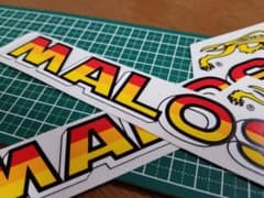 MALOSSI マロッシステッカー217㎜×52㎜×2枚のサムネイル