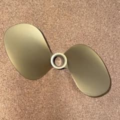 プラスチック製 レプリカプロペラ オブジェ ゴールド JLC ボートレース