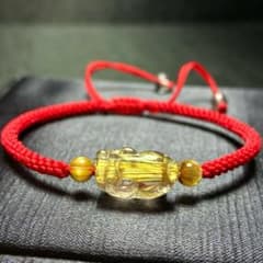 [Natural] Titanium Rutile Quartz Bracelet 3.6g