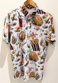 LOUDMOUTH ラウドマウス 半袖ポロシャツ ハンバーガー LLのサムネイル