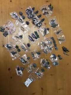 原色淡水魚図鑑 Ⅰ .Ⅱ  (22種、37個 内袋未開封品＋α)のサムネイル