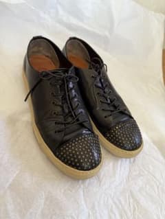 BUTTERO ブラックレザー スニーカー