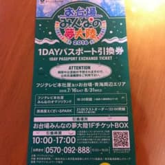 チャンユウ様 専用 ☆お台場みんなの夢大陸 ワンデーパスポート チケットのサムネイル