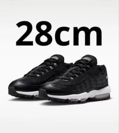 新品 NIKE AIRMAX 95 G 28cm ゴルフシューズ ブラック - メルカリ