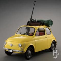 ルパン三世 カリオストロの城 FIAT500 1/12スケール ミニカー - メルカリ