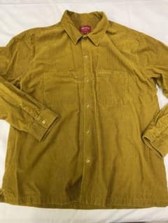 Supreme コーデュロイシャツ　ゴールドのサムネイル