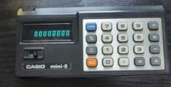 動作確認済 CASIO mini-8 電卓 本体 レトロ ヴィンテージ ケース付のサムネイル
