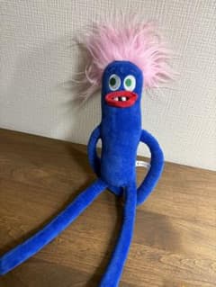 モリプススぬいぐるみポーズ人形　ブルー 　約30cm髪の毛のサムネイル