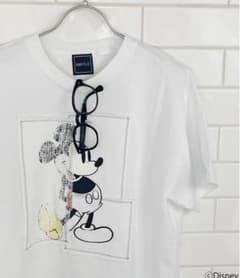 スピックアンドスパン 別注 ミッキー パッチワーク Tシャツ