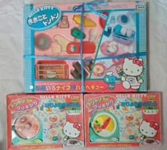 【未使用】ハローキティ バーベキュー ＆ おりょうりぶひん 2種セット 当時物 未使用】ハローキティ バーベキュー ＆ おりょうりぶひん 2種セット
