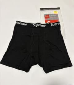 Supreme Hanes ボクサーパンツ ブラック 黒 L 1枚 未使用品のサムネイル