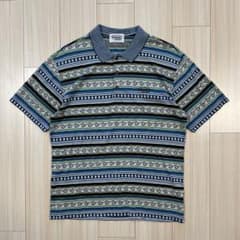 90s MISSONI SPORT イタリア製 総柄ポロシャツ M ビンテージ - メルカリ