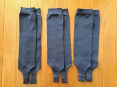 ミズノ 野球用ストッキング ３組 ネイビー 学生野球対応のサムネイル