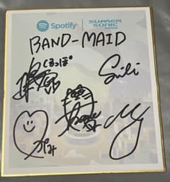 激レア！！BAND-MAID サイン入り色紙 サマーソニック2022 - メルカリ