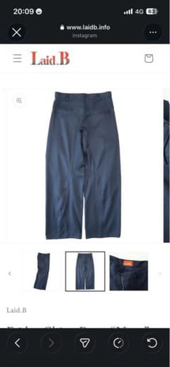 Laid.B Friday Chino Pants navy サイズ1のサムネイル
