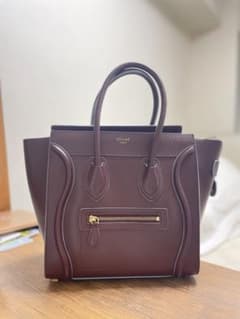 CELINE セリーヌ ラゲージ　マイクロ　ゴールド(くすみ系)の金のサムネイル