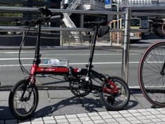 DAHON K3 赤黒カラー 折りたたみ自転車 ミニベロ 手渡し値引き - メルカリ